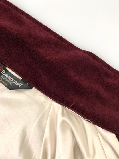 【中古品】【メンズ】 TOWNCRAFT タウンクラフト × WAIPER ウェイパー 別注 コラボ SOUVENIR VIET-NAM JACKET VELOUR TL24S002WP スーベニア ベトナムジャケット ベロア ライトアウター 145-251119-kk-27-min サイズ：L カラー：ワイン 万代Net店