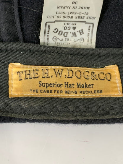 【中古品】【メンズ/レディース】 THE H.W.DOG&CO. イチダブリュードッグアンドコー ウール キャスケット ハンチング 帽子 185-251121-em-05-min カラー：ブラック 万代Net店
