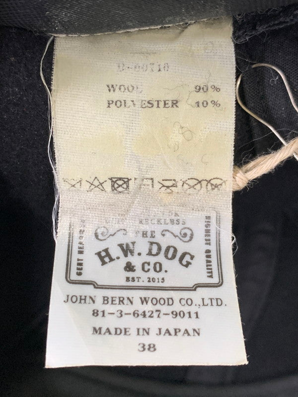 【中古品】【メンズ/レディース】 THE H.W.DOG&CO. イチダブリュードッグアンドコー ウール キャスケット ハンチング 帽子 185-251121-em-05-min カラー：ブラック 万代Net店