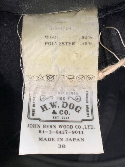 【中古品】【メンズ/レディース】 THE H.W.DOG&CO. イチダブリュードッグアンドコー ウール キャスケット ハンチング 帽子 185-251121-em-05-min カラー：ブラック 万代Net店