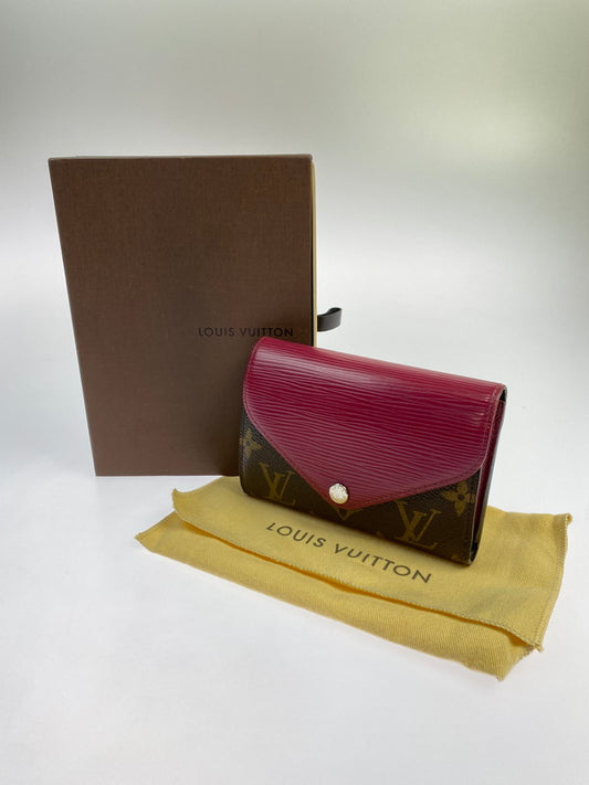 【現状渡し品】【レディース】 LOUIS VUITTON ルイ・ヴィトン モノグラム ポルトフォイユ･マリールー コンパクト M60494 三つ折り財布 コンパクトウォレット 179-251129-kk-38-min カラー：フューシャ 万代Net店