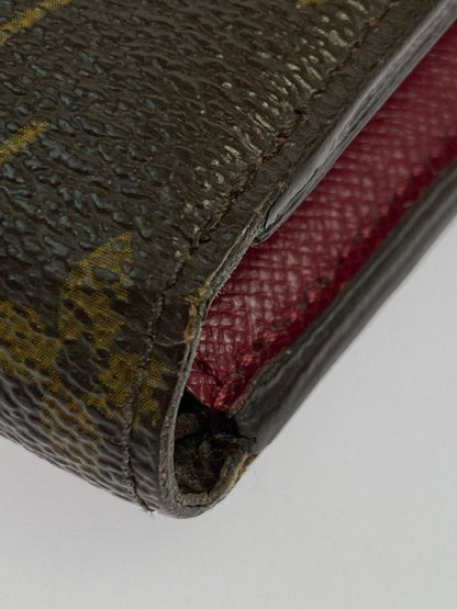 【現状渡し品】【レディース】 LOUIS VUITTON ルイ・ヴィトン モノグラム ポルトフォイユ･マリールー コンパクト M60494 三つ折り財布 コンパクトウォレット 179-251129-kk-38-min カラー：フューシャ 万代Net店