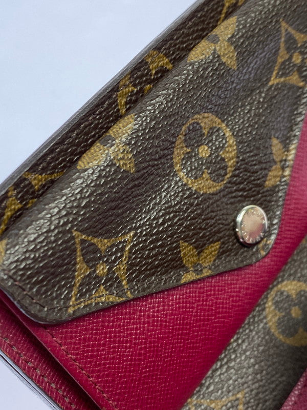 【現状渡し品】【レディース】 LOUIS VUITTON ルイ・ヴィトン モノグラム ポルトフォイユ･マリールー コンパクト M60494 三つ折り財布 コンパクトウォレット 179-251129-kk-38-min カラー：フューシャ 万代Net店