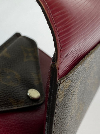 【現状渡し品】【レディース】 LOUIS VUITTON ルイ・ヴィトン モノグラム ポルトフォイユ･マリールー コンパクト M60494 三つ折り財布 コンパクトウォレット 179-251129-kk-38-min カラー：フューシャ 万代Net店