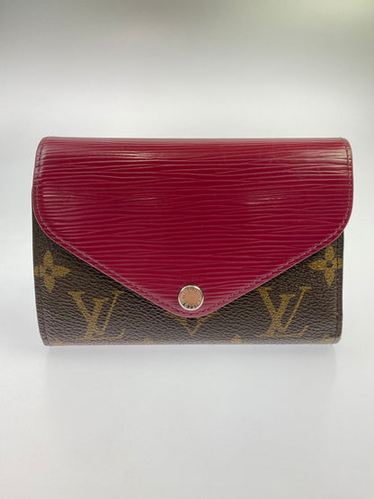 【現状渡し品】【レディース】 LOUIS VUITTON ルイ・ヴィトン モノグラム ポルトフォイユ･マリールー コンパクト M60494 三つ折り財布 コンパクトウォレット 179-251129-kk-38-min カラー：フューシャ 万代Net店