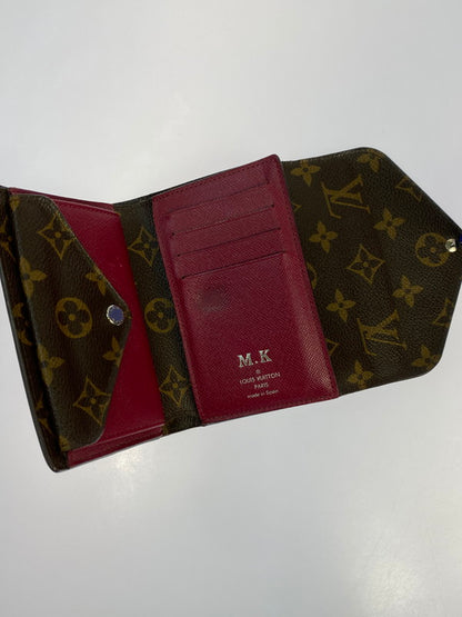 【現状渡し品】【レディース】 LOUIS VUITTON ルイ・ヴィトン モノグラム ポルトフォイユ･マリールー コンパクト M60494 三つ折り財布 コンパクトウォレット 179-251129-kk-38-min カラー：フューシャ 万代Net店