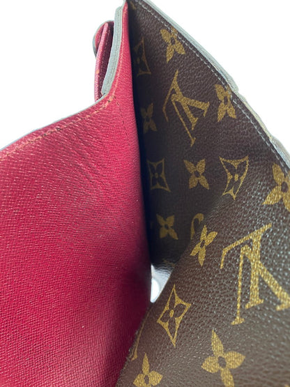 【現状渡し品】【レディース】 LOUIS VUITTON ルイ・ヴィトン モノグラム ポルトフォイユ･マリールー コンパクト M60494 三つ折り財布 コンパクトウォレット 179-251129-kk-38-min カラー：フューシャ 万代Net店