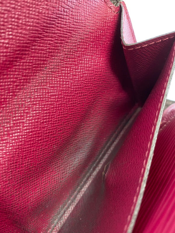 【現状渡し品】【レディース】 LOUIS VUITTON ルイ・ヴィトン モノグラム ポルトフォイユ･マリールー コンパクト M60494 三つ折り財布 コンパクトウォレット 179-251129-kk-38-min カラー：フューシャ 万代Net店