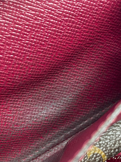 【現状渡し品】【レディース】 LOUIS VUITTON ルイ・ヴィトン モノグラム ポルトフォイユ･マリールー コンパクト M60494 三つ折り財布 コンパクトウォレット 179-251129-kk-38-min カラー：フューシャ 万代Net店