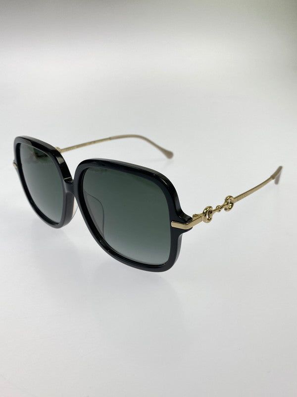【中古品】【レディース】 GUCCI グッチ SQUARE SUNGLAS GG0884SA スクエア サングラス ホースビット アイウェア アクセサリー 183-251129-kk-43-min サイズ：58ロ14-145 カラー：ブラック/ゴールド 万代Net店