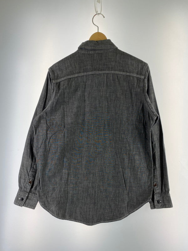 【現状渡し品】【メンズ】 NEIGHBORHOOD ネイバーフッド SMLX WORK SHIRT ワークシャツ 長袖シャツ トップス 142-251225-yn-02-min サイズ：M カラー：ブラック 万代Net店