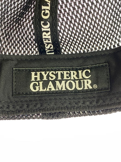 【中古品】【メンズ】 HYSTERIC GLAMOUR ヒステリックグラマー KEEP YOURSELF ALIVE MESH CAP BLACK 02191QH01 19SS ベースボール キャップ 帽子 185-251121-em-14-min サイズ：FREE カラー：ブラック／ホワイト 万代Net店
