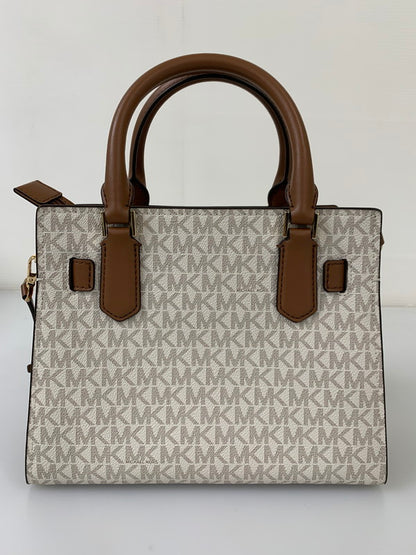 【中古品】【レディース】 Michael Kors マイケルコース HAMILTON ハミルトン サッチェル ショルダーバッグ スモール MKシグネチャー レディース バッグ カバン 180-251121-em-01-min カラー：バニラ 万代Net店