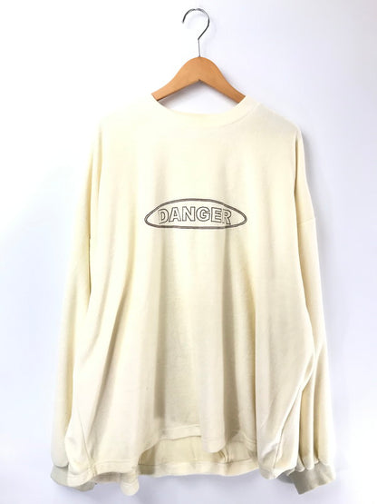 【中古品】【メンズ】 TIGHT BOOTH タイトブース × BLACK EYE PATCH ブラックアイパッチ TBEP VELOR FW21-TBEP05 ベロア ロングスリーブ トップス 142-260711-na-13-tagh サイズ：XL カラー：アイボリー 万代Net店