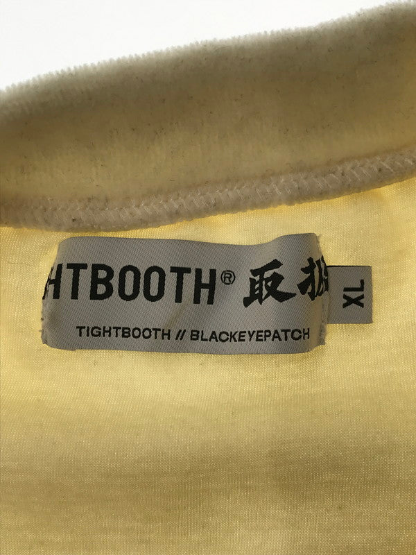 【中古品】【メンズ】 TIGHT BOOTH タイトブース × BLACK EYE PATCH ブラックアイパッチ TBEP VELOR FW21-TBEP05 ベロア ロングスリーブ トップス 142-260711-na-13-tagh サイズ：XL カラー：アイボリー 万代Net店