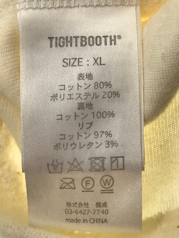 【中古品】【メンズ】 TIGHT BOOTH タイトブース × BLACK EYE PATCH ブラックアイパッチ TBEP VELOR FW21-TBEP05 ベロア ロングスリーブ トップス 142-260711-na-13-tagh サイズ：XL カラー：アイボリー 万代Net店