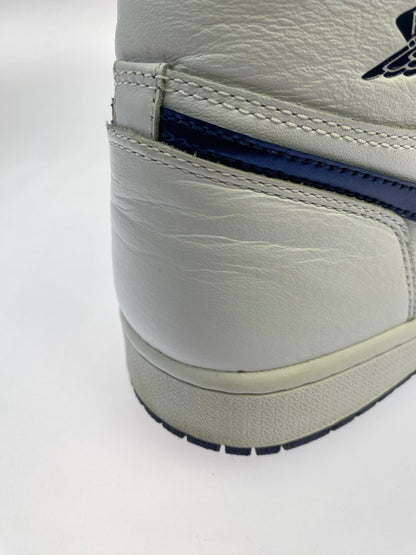 【中古品】【メンズ】 NIKE ナイキ AIR JORDAN 1 RETRO HIGH OG METALLIC NAVY (2016) 555088-106 エア ジョーダン 1 レトロ ハイ オリジナル スニーカー 靴 160-251120-kk-28-min カラー：WHITE/MIDNIGHT NAVY 万代Net店