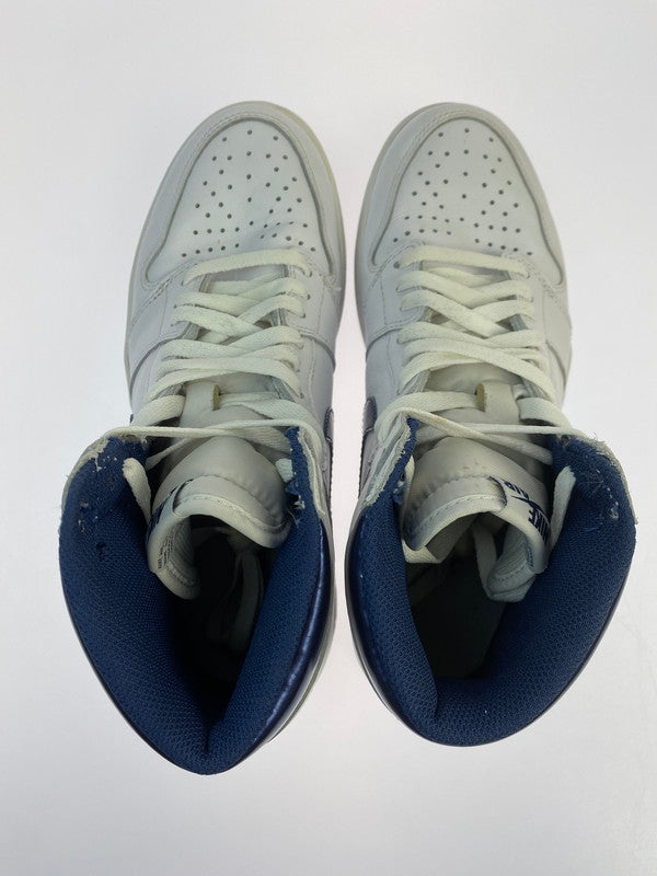 【中古品】【メンズ】 NIKE ナイキ AIR JORDAN 1 RETRO HIGH OG METALLIC NAVY (2016) 555088-106 エア ジョーダン 1 レトロ ハイ オリジナル スニーカー 靴 160-251120-kk-28-min カラー：WHITE/MIDNIGHT NAVY 万代Net店