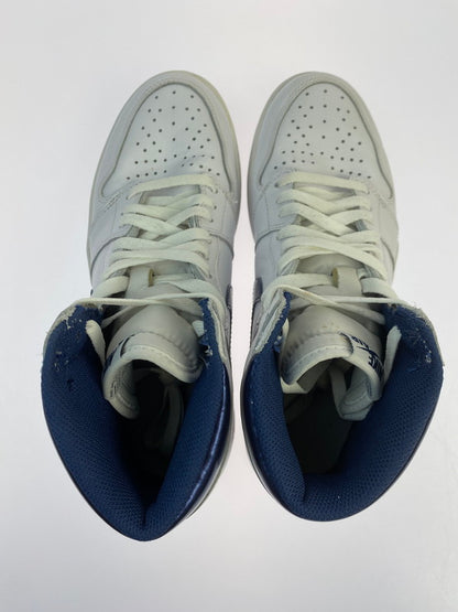 【中古品】【メンズ】 NIKE ナイキ AIR JORDAN 1 RETRO HIGH OG METALLIC NAVY (2016) 555088-106 エア ジョーダン 1 レトロ ハイ オリジナル スニーカー 靴 160-251120-kk-28-min カラー：WHITE/MIDNIGHT NAVY 万代Net店