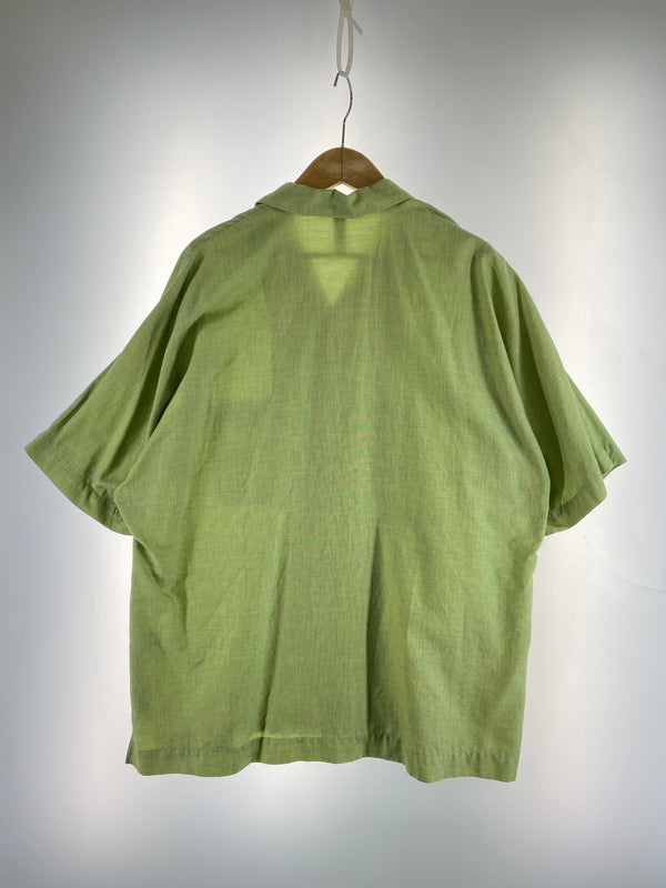 【中古品】【メンズ】 HEALTH ヘルス OPEN COLLAR SHIRT オープンカラーシャツ 半袖シャツ ショートスリーブ 140-260718-AS-34-min サイズ：L カラー：ライトグリーン 万代Net店