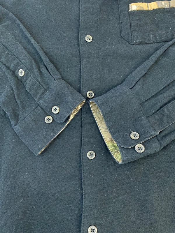 【中古品】【メンズ】 COLUMBIA コロンビア PHG HUNTING SHIRT ピーエイチジー ハンティング シャツ 長袖 シャツ 144-260922-hu-17-min サイズ：L カラー：ブラック 万代Net店