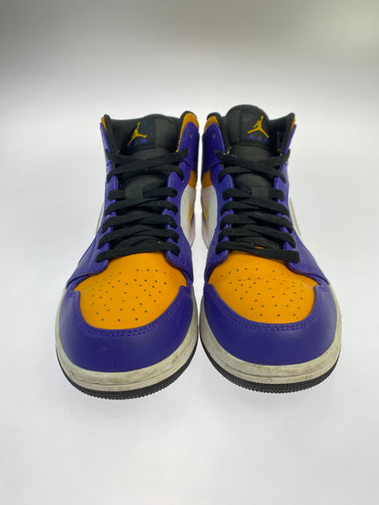 【中古品】【メンズ】 NIKE ナイキ AIR JORDAN 1 MID DQ8426-517 エア ジョーダン 1 ミッド スニーカー 靴 160-251120-kk-37-min カラー：DARK CONCORD/TAXI-WHITE-BLACK 万代Net店