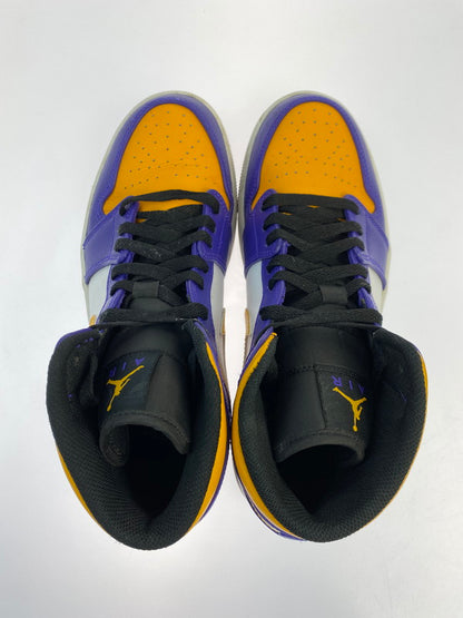 【中古品】【メンズ】 NIKE ナイキ AIR JORDAN 1 MID DQ8426-517 エア ジョーダン 1 ミッド スニーカー 靴 160-251120-kk-37-min カラー：DARK CONCORD/TAXI-WHITE-BLACK 万代Net店