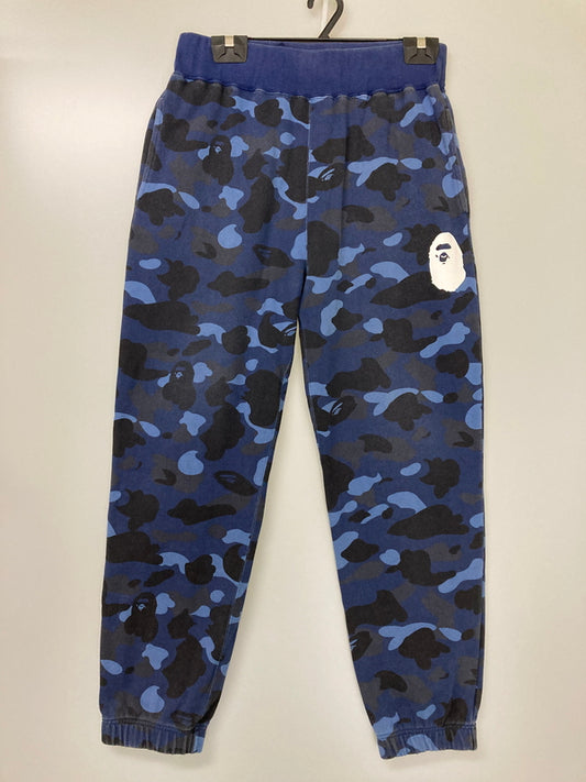 【中古品】【メンズ】 A BATHING APE アベイシングエイプ COLOR CAMO SWEAT JOGGER PANTS 001PTJ301011M カラーカモ スウェットジョガーパンツ ボトムス 153-251119-kk-15-min サイズ：M カラー：ブルー 万代Net店
