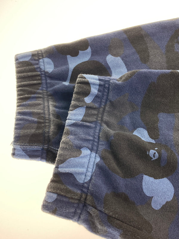 【中古品】【メンズ】 A BATHING APE アベイシングエイプ COLOR CAMO SWEAT JOGGER PANTS 001PTJ301011M カラーカモ スウェットジョガーパンツ ボトムス 153-251119-kk-15-min サイズ：M カラー：ブルー 万代Net店