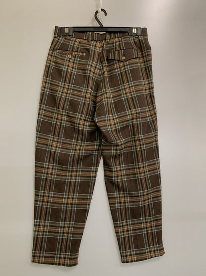 【中古品】【メンズ】 PROPS STORE プロップスストア WOOL CHECK PANT ウール チェック パンツ メンズ ボトムス 151-260710-em-11-min サイズ：44 カラー：ブラウン系 万代Net店