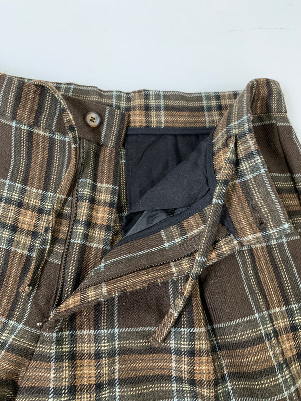 【中古品】【メンズ】 PROPS STORE プロップスストア WOOL CHECK PANT ウール チェック パンツ メンズ ボトムス 151-260710-em-11-min サイズ：44 カラー：ブラウン系 万代Net店