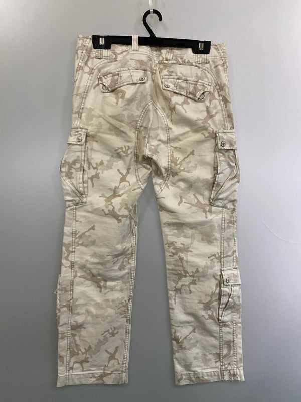 【現状渡し品】【メンズ】 DIESEL ディーゼル 00's MULTI POCKET CAMO CARGO PANT マルチポケット カモ カーゴパンツ ボトムス 152-251125-yn-17-min サイズ：30 カラー：ホワイト 万代Net店