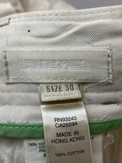 【現状渡し品】【メンズ】 DIESEL ディーゼル 00's MULTI POCKET CAMO CARGO PANT マルチポケット カモ カーゴパンツ ボトムス 152-251125-yn-17-min サイズ：30 カラー：ホワイト 万代Net店