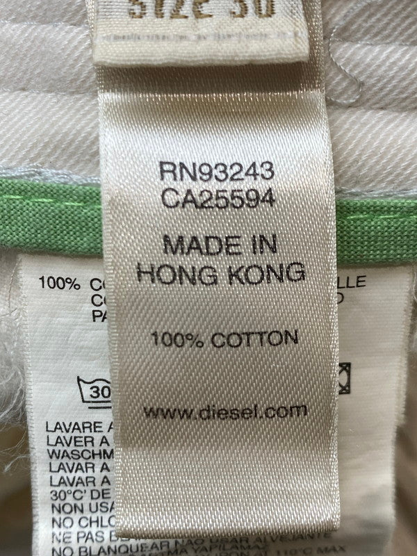 【現状渡し品】【メンズ】 DIESEL ディーゼル 00's MULTI POCKET CAMO CARGO PANT マルチポケット カモ カーゴパンツ ボトムス 152-251125-yn-17-min サイズ：30 カラー：ホワイト 万代Net店