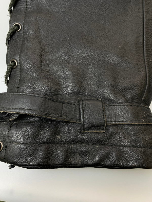 【現状渡し品】【メンズ】 HARRO STREET WEAR LEATHER PANT ハローストリートウェア レザーパンツ ボトムス 157-251125-yn-16-min サイズ：46 カラー：ブラック 万代Net店