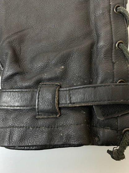 【現状渡し品】【メンズ】 HARRO STREET WEAR LEATHER PANT ハローストリートウェア レザーパンツ ボトムス 157-251125-yn-16-min サイズ：46 カラー：ブラック 万代Net店