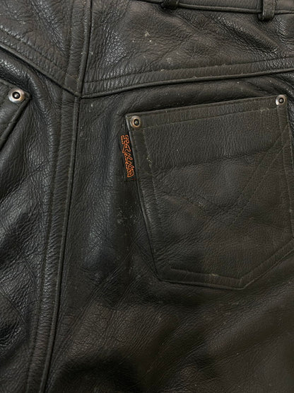 【現状渡し品】【メンズ】 HARRO STREET WEAR LEATHER PANT ハローストリートウェア レザーパンツ ボトムス 157-251125-yn-16-min サイズ：46 カラー：ブラック 万代Net店