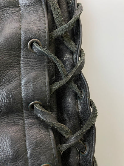 【現状渡し品】【メンズ】 HARRO STREET WEAR LEATHER PANT ハローストリートウェア レザーパンツ ボトムス 157-251125-yn-16-min サイズ：46 カラー：ブラック 万代Net店