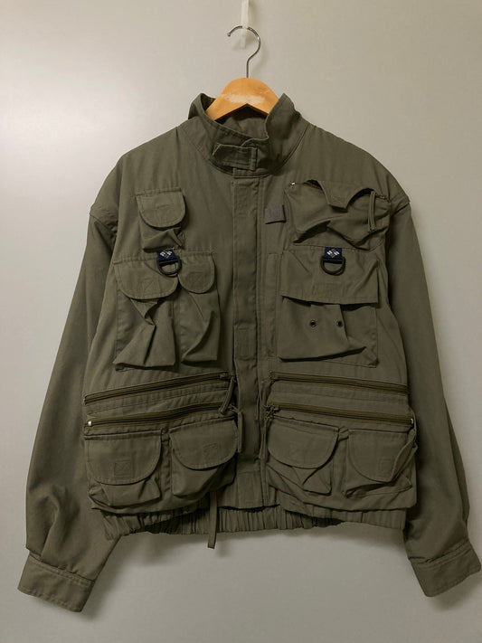 【中古品】【メンズ】 Columbia コロンビア 90S PFG FISHING JACKET 90年代 フィッシング ジャケット アウター 144-251125-jt-04-min サイズ：M カラー：オリーブ 万代Net店