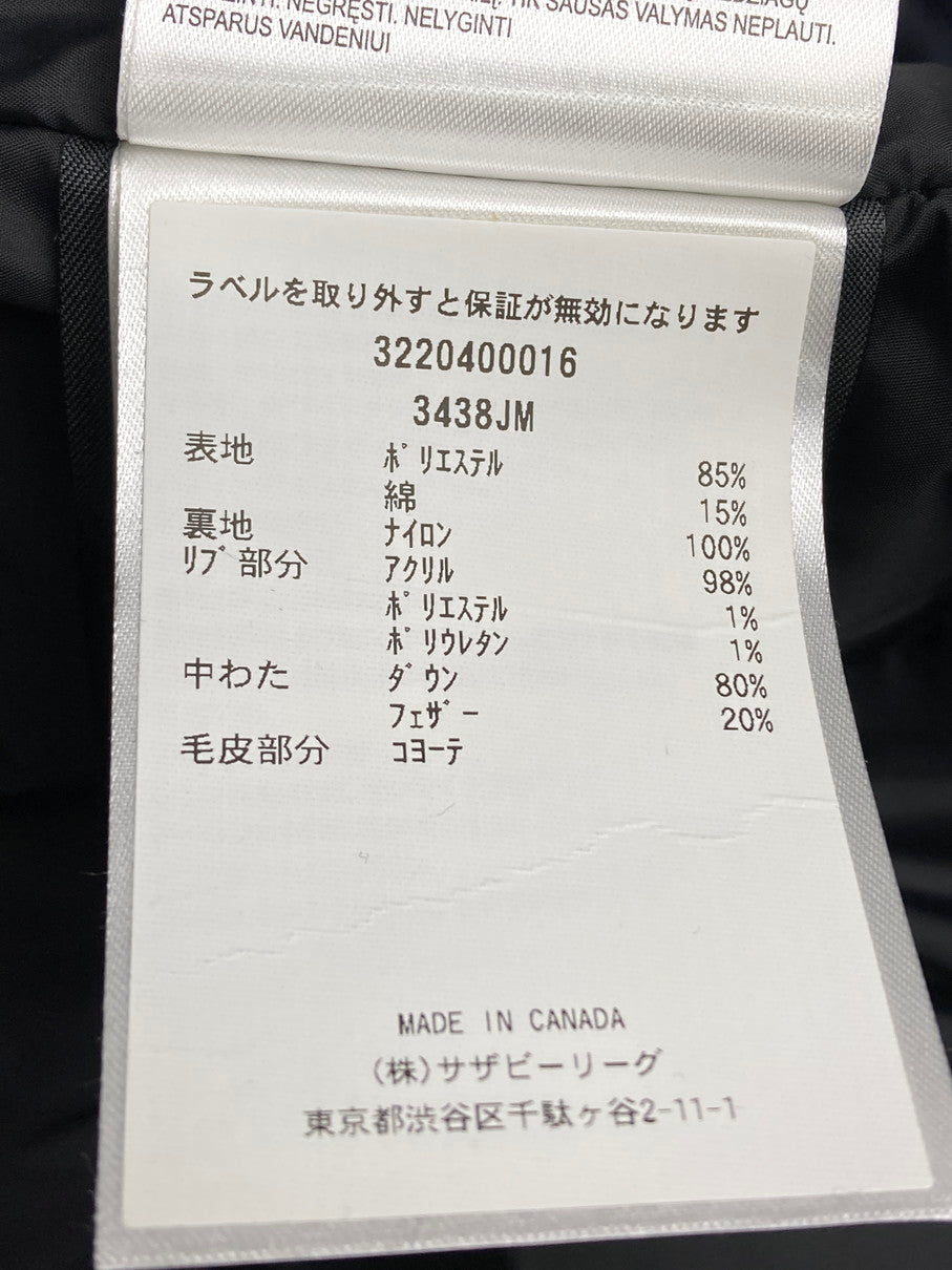 【中古品】【メンズ】 CANADA GOOSE カナダグース JASPER PARKA 3438JM ジャスパー パーカー アウター 141-251125-jt-10-min サイズ：L カラー：ブラック 万代Net店