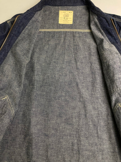 【中古美品】【メンズ】 COLIMBO コリンボ GREAT PLAINS WORK JACKET ZZ-0146 グレイト プレインズ ワーク ジャケット アウター 145-251125-jt-14-min サイズ：XL-R カラー：インディゴ 万代Net店