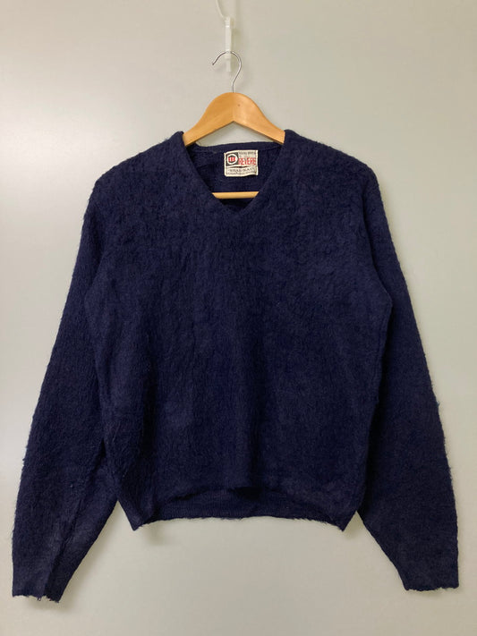 【中古品】【メンズ】 REVERE リヴィア 60S MOHAIR V-NECK KNIT 60年代 モヘア ブイネック ニット トップス 146-251125-jt-13-min サイズ：S カラー：ネイビー 万代Net店