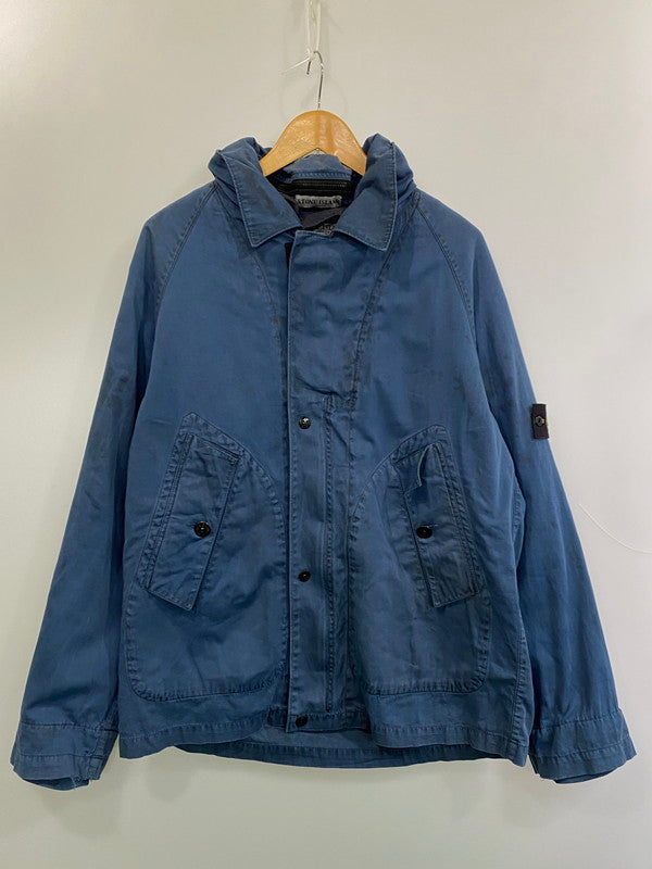 【現状渡し品】【メンズ】 STONE ISLAND ストーンアイランド JACKET NAVY 00S PAUL HARVEY期 ジャケット ヴィンテージ 00年代 ポール・ハーヴェイ期 トレンチコート メンズ アウター 141-251128-em-01-min サイズ：M カラー：ネイビー 万代Net店