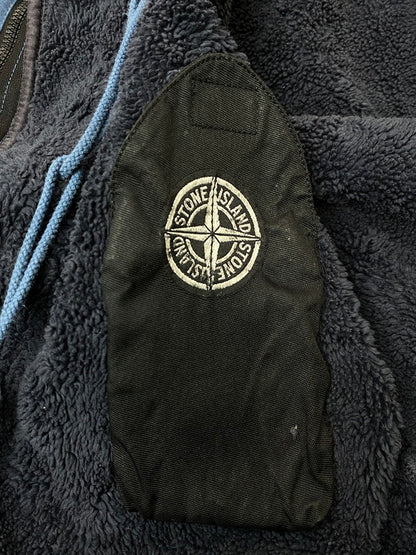 【現状渡し品】【メンズ】 STONE ISLAND ストーンアイランド JACKET NAVY 00S PAUL HARVEY期 ジャケット ヴィンテージ 00年代 ポール・ハーヴェイ期 トレンチコート メンズ アウター 141-251128-em-01-min サイズ：M カラー：ネイビー 万代Net店