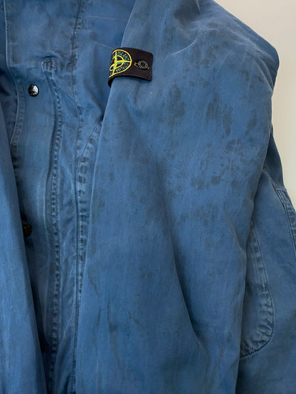 【現状渡し品】【メンズ】 STONE ISLAND ストーンアイランド JACKET NAVY 00S PAUL HARVEY期 ジャケット ヴィンテージ 00年代 ポール・ハーヴェイ期 トレンチコート メンズ アウター 141-251128-em-01-min サイズ：M カラー：ネイビー 万代Net店