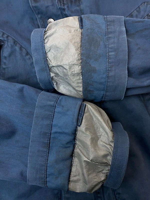 【現状渡し品】【メンズ】 STONE ISLAND ストーンアイランド JACKET NAVY 00S PAUL HARVEY期 ジャケット ヴィンテージ 00年代 ポール・ハーヴェイ期 トレンチコート メンズ アウター 141-251128-em-01-min サイズ：M カラー：ネイビー 万代Net店