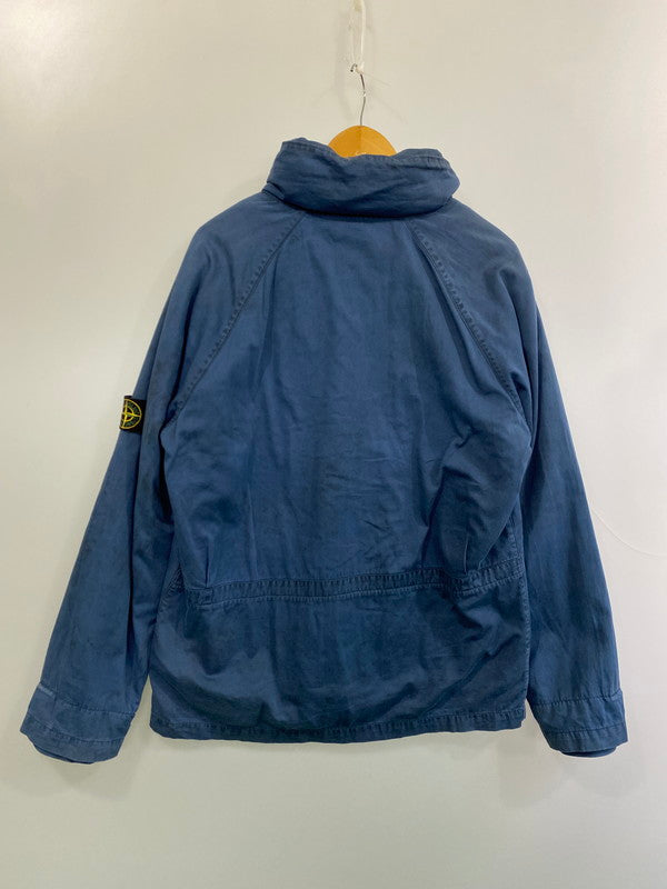 【現状渡し品】【メンズ】 STONE ISLAND ストーンアイランド JACKET NAVY 00S PAUL HARVEY期 ジャケット ヴィンテージ 00年代 ポール・ハーヴェイ期 トレンチコート メンズ アウター 141-251128-em-01-min サイズ：M カラー：ネイビー 万代Net店