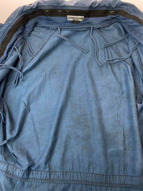 【現状渡し品】【メンズ】 STONE ISLAND ストーンアイランド JACKET NAVY 00S PAUL HARVEY期 ジャケット ヴィンテージ 00年代 ポール・ハーヴェイ期 トレンチコート メンズ アウター 141-251128-em-01-min サイズ：M カラー：ネイビー 万代Net店