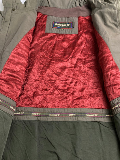 【現状渡し品】【メンズ】 Timberland ティンバーランド 4POCKET JACKET OLIVE 00S GORE-TEX 4ポケット ジャケット メンズ アウター コート 146-251128-em-18-min サイズ：M カラー：ダークオリーブグリーン 万代Net店