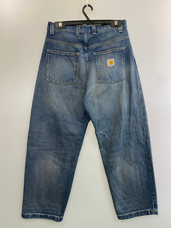 【中古品】【メンズ】 Carhartt カーハート WIP ダブリューアイピー BRANDON PANT I035893.01.4Q.03 ブランドン パンツ メンズ ボトムス ワイドデニムパンツ メンズ ボトムス ジーンズ 153-251124-em-31-min サイズ：s カラー：インディゴブルー 万代Net店
